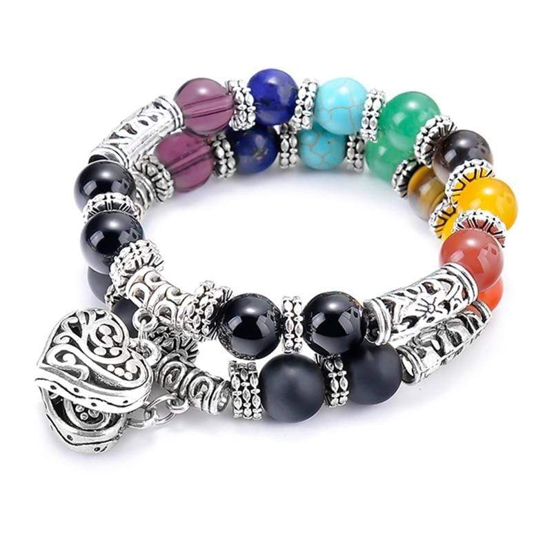 Charm Bracelets Natural Stone Chakra Bracelet - DiyosWorld