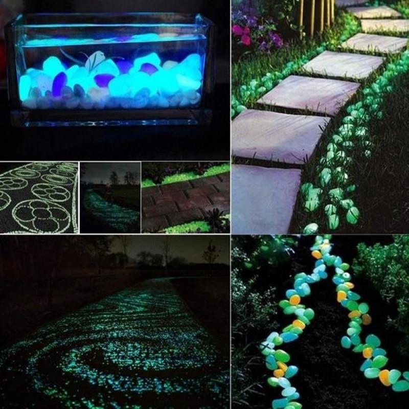 Decorative Pebbles Glow in the Dark™ Luminous Pebbles - DiyosWorld
