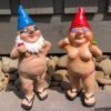 Figurines & Miniatures Garden Naughty Gnome Decoration Dwarf Man - DiyosWorld