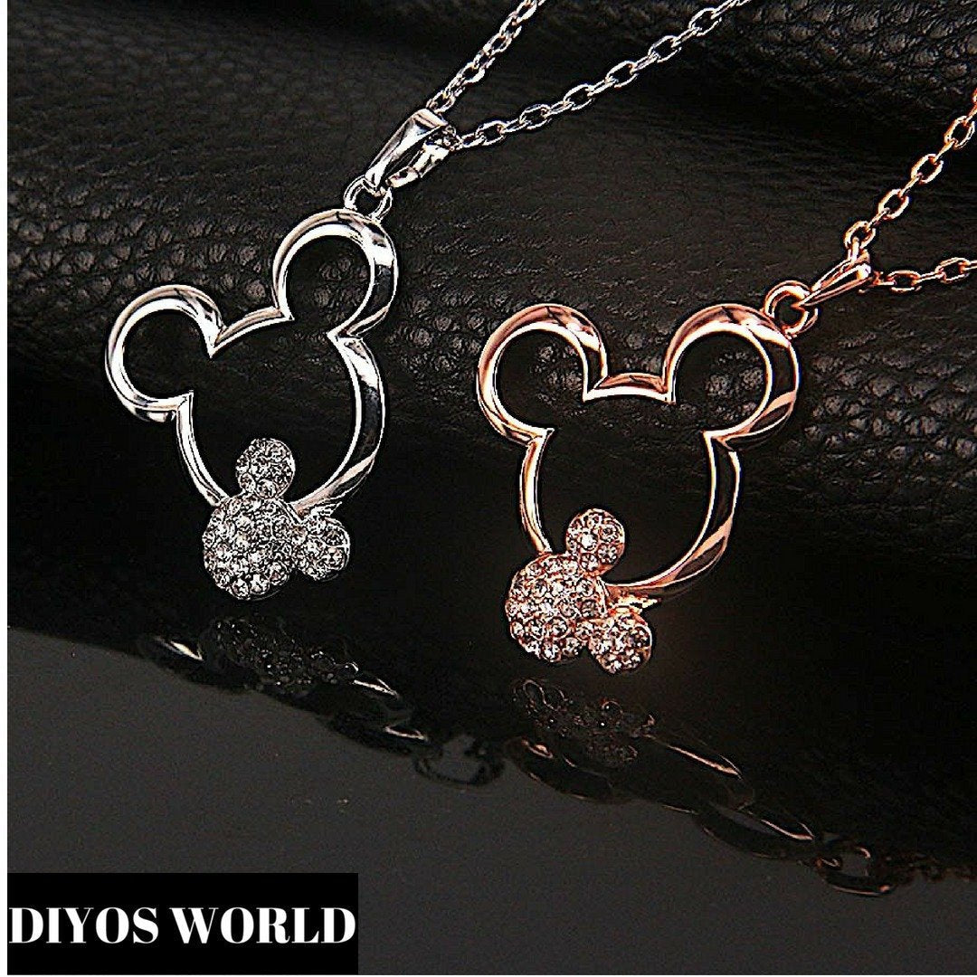 Jewelry Sets Platinum Plated Necklace & Drop Earrings Set Platinum Plated / Necklace Only - DiyosWorld