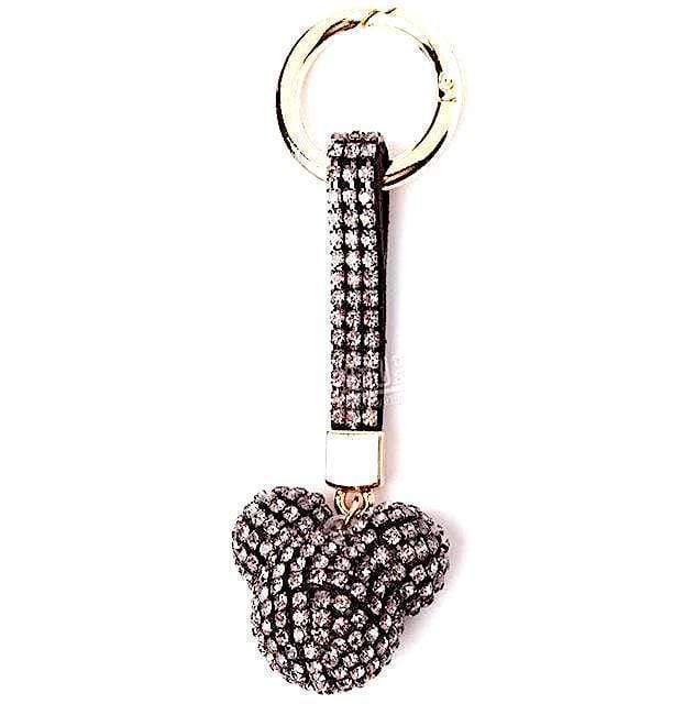 Key Chains Luxury Crystal Cartoon Key Holder Mickey / Black / Without Bow - DiyosWorld