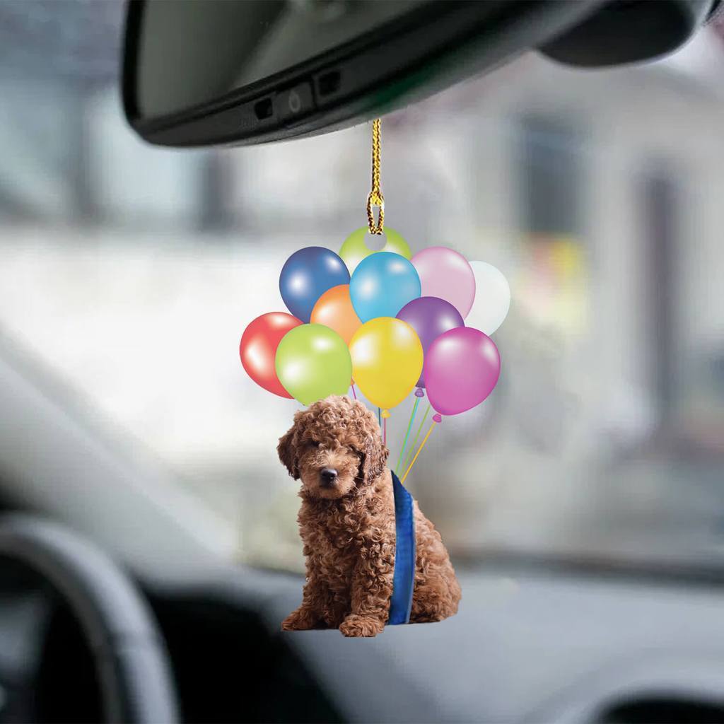 Wind Chimes & Hanging Decorations Cute Dog Fly With Bubbles Car Hanging Ornament-2D Effect - DiyosWorld